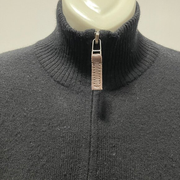 Black cashmere men sweater - Picture 3 of 7